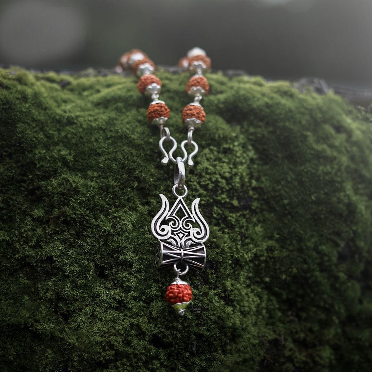 Mahakumbh Blessed Trishul Pendant + (Free गंगाजल)